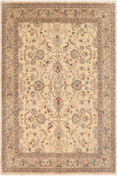 handmade Traditional Kafkaz Ivory Ivory Hand Knotted RECTANGLE 100% WOOL area rug 8 x 10